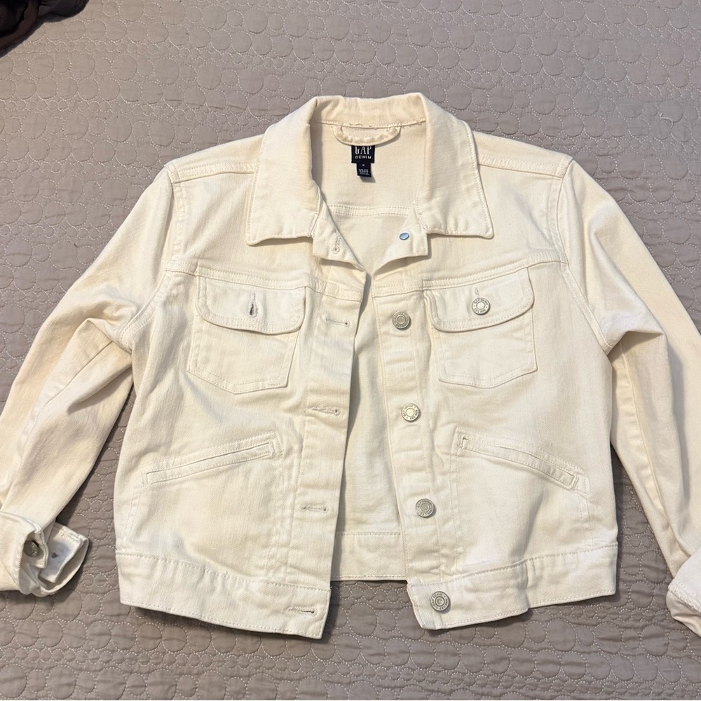 GAP Cream Jean Jacket